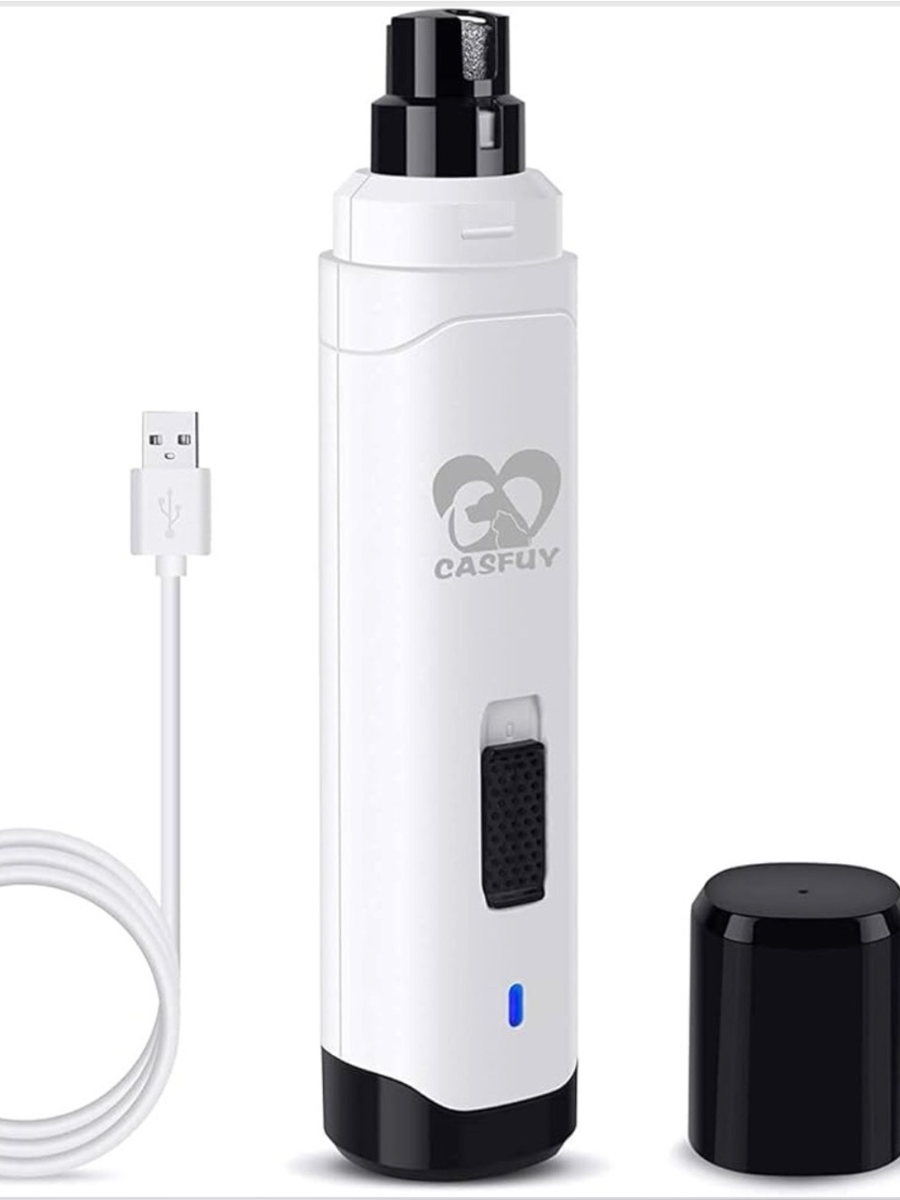 Casfuy Rechargeable Upgraded 2-Speed Professional Pet Nail Grinder | Dogs & Cats